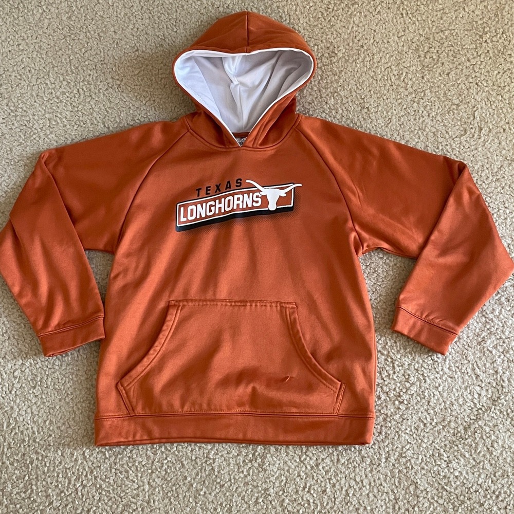 Rivalry Threads Texas Longhorns Kids Hoodie Size L 12/14 Burnt Orange Pullover